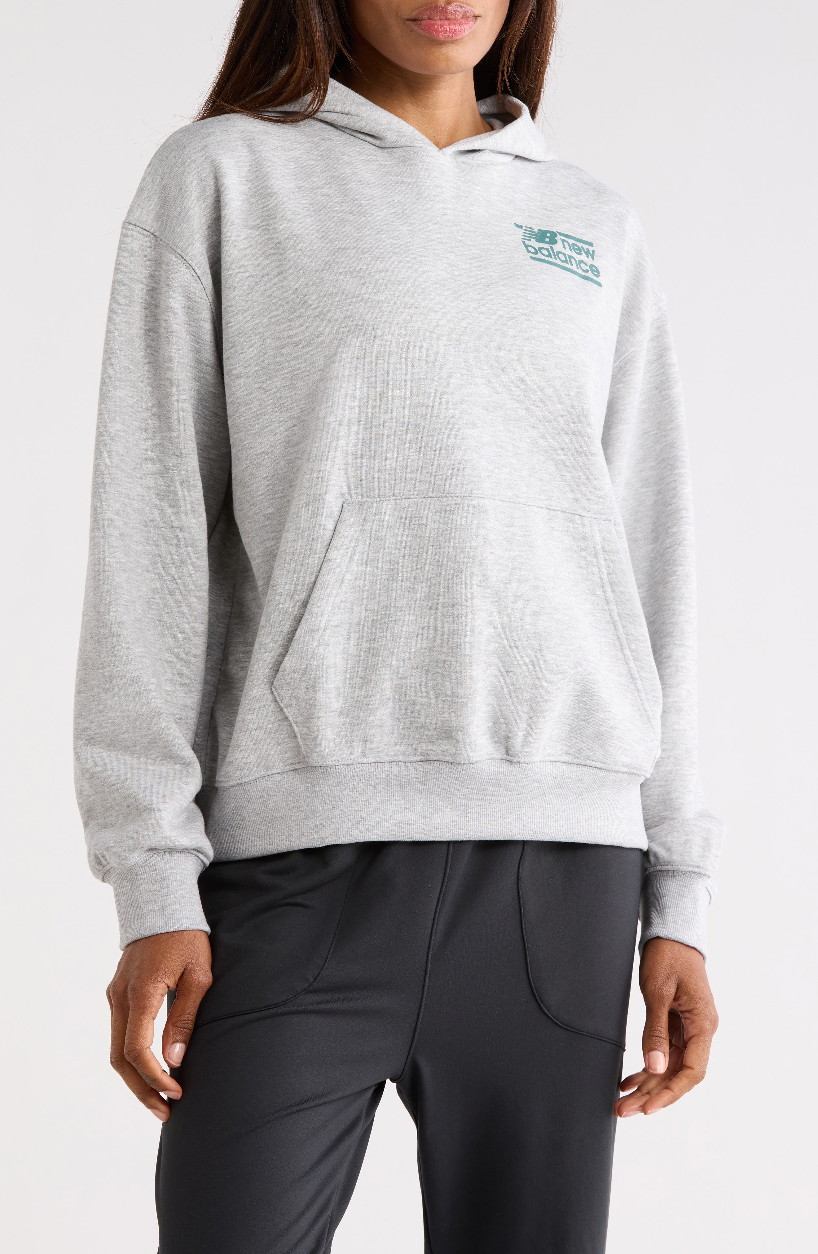 New Balance Sport Oversize French Terry Graphic Hoodie