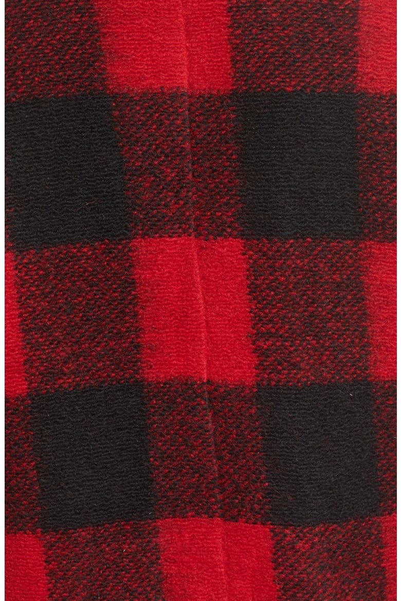 BB Dakota Holton Plaid Shawl Collar Coat, Alternate, color, RED