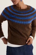 Seasalt Cornwall Annik Fair Isle Wool & Mohair Blend Sweater