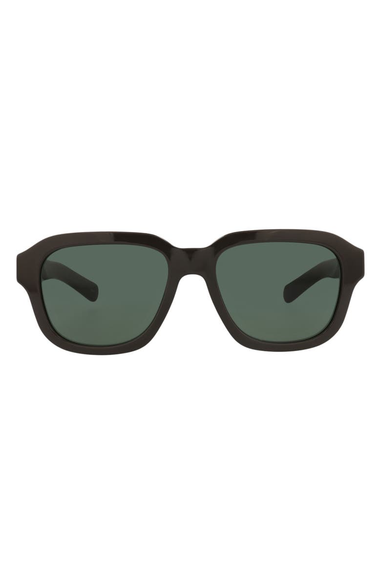 Gucci 55mm Rectangular Sunglasses, Main, color, Brown Brown Green