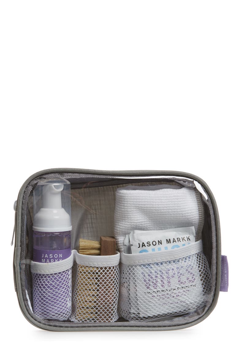 7-Piece Travel Shoe Care Kit, Alternate, color, GREY