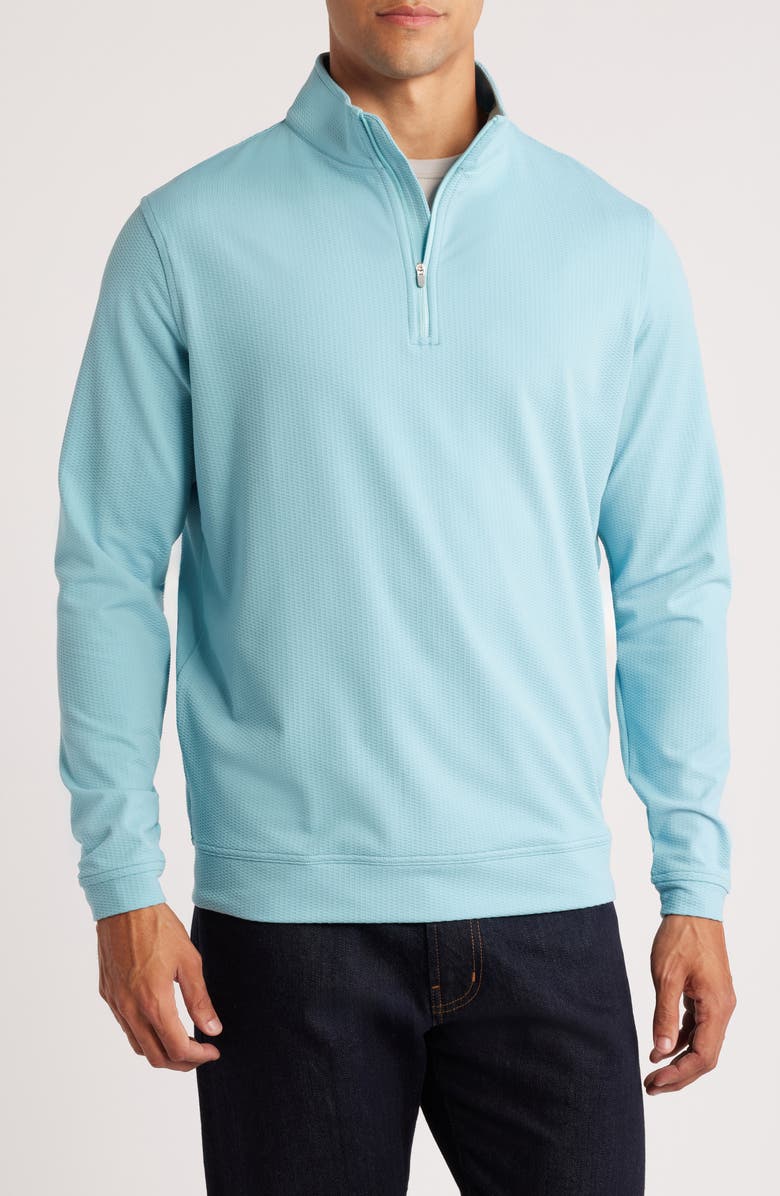 Peter Millar Perth Performance Quarter Zip Pullover, Main, color, 