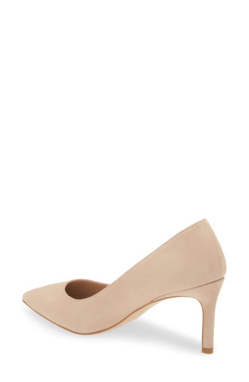 Stuart Weitzman Leigh 75 Pointed Toe Pump In Golden Beige