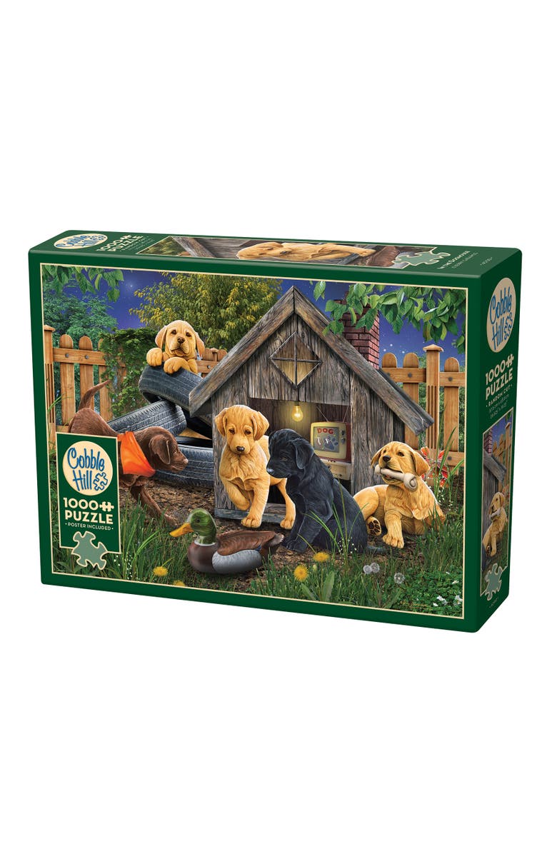 Cobble Hill In The Doghouse 1000 Piece Puzzle, Main, color, Multicolored