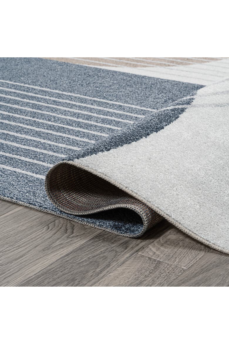 Arches Contemporary Minimalist Machine-Washable Area Rug, Alternate, color, Multi