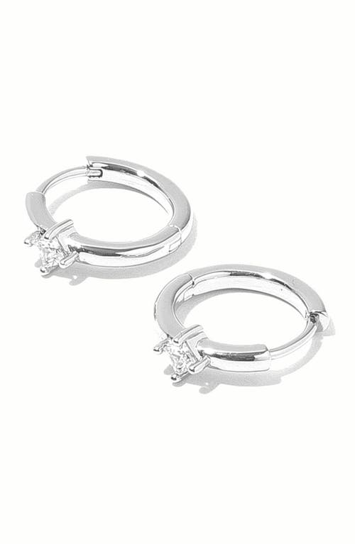 Miranda Frye Kierza Huggie Hoop Earrings In Silver