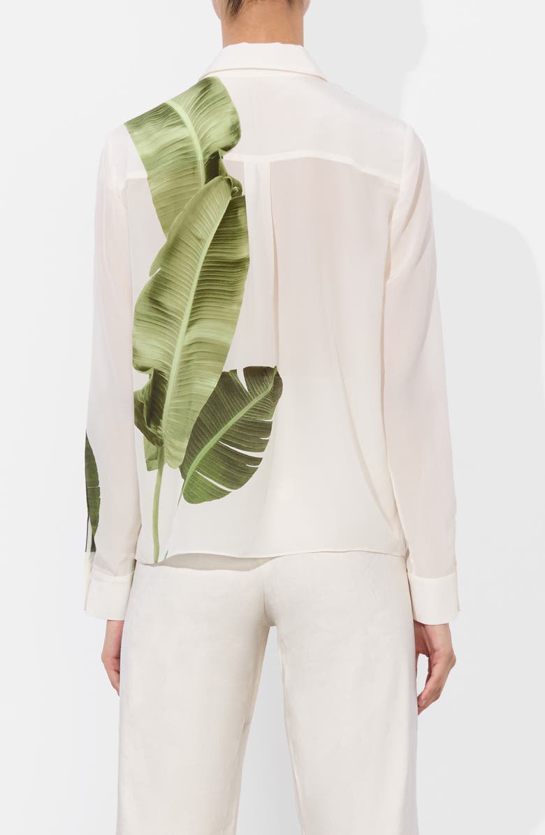 Alice + Olivia Willa Print Silk Shirt, Alternate, color,