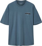 AllSaints Redact Mock Neck Graphic T-Shirt