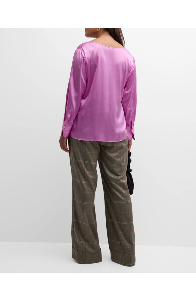 Gabriella Rossetti Vittoria Silk V-Neck Blouse, Alternate, color, 