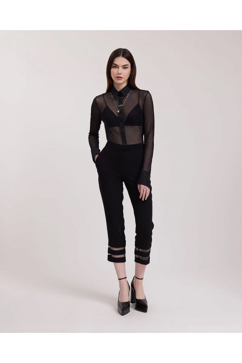 Avril Designer Dress Shirt, Main, color, Black