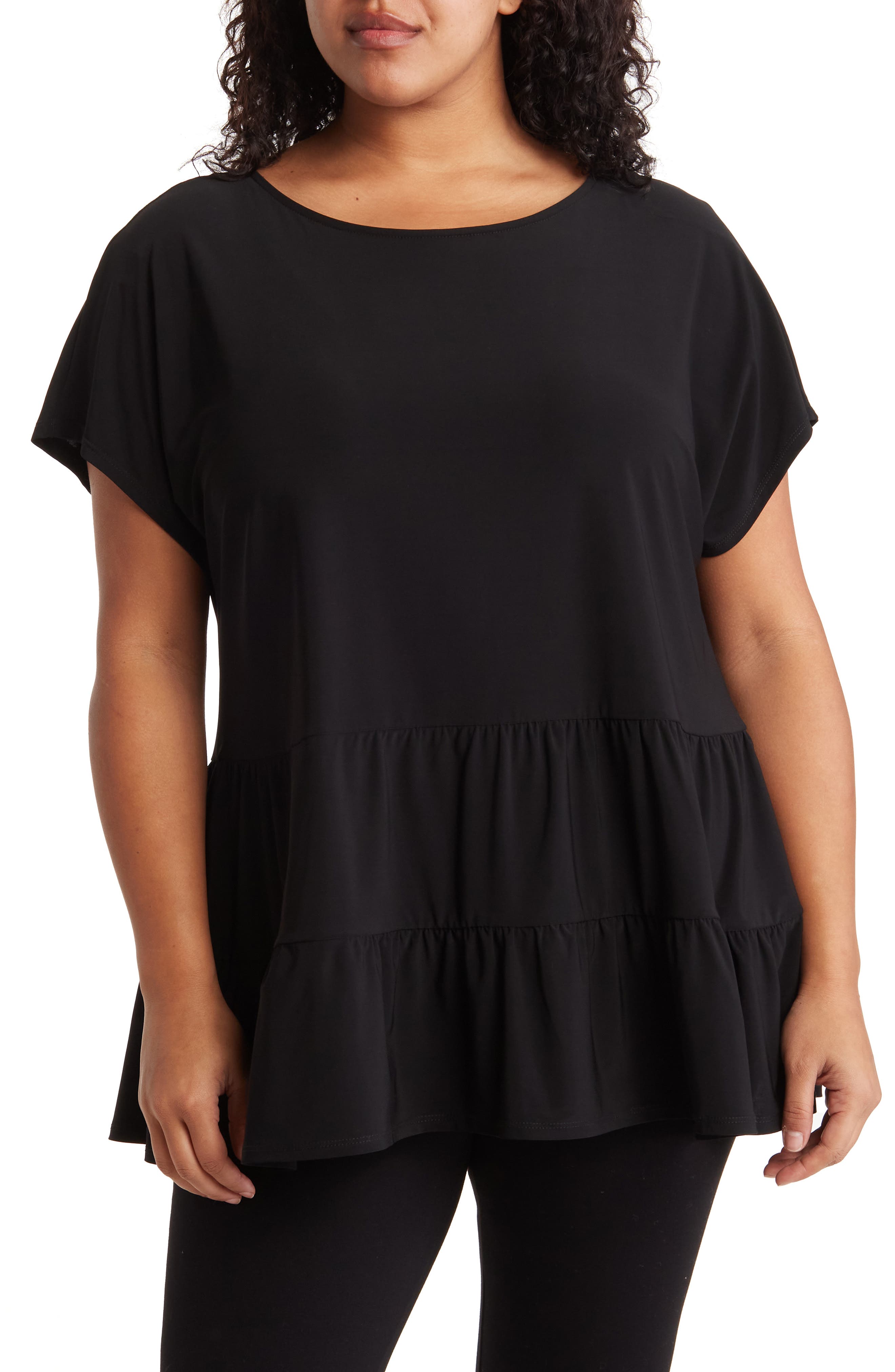Vince Camuto Three Tier Knit Top