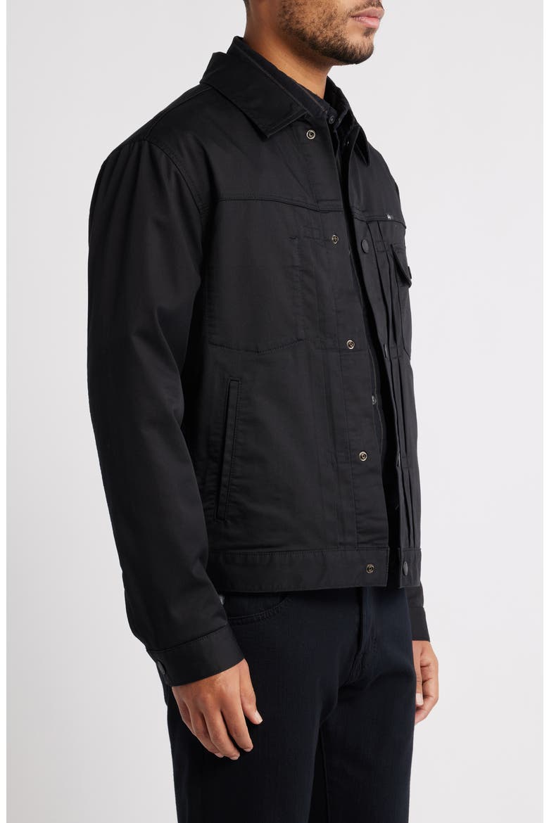 Sid Stretch Cotton Blend Jacket, Alternate, color, TRUE BLACK