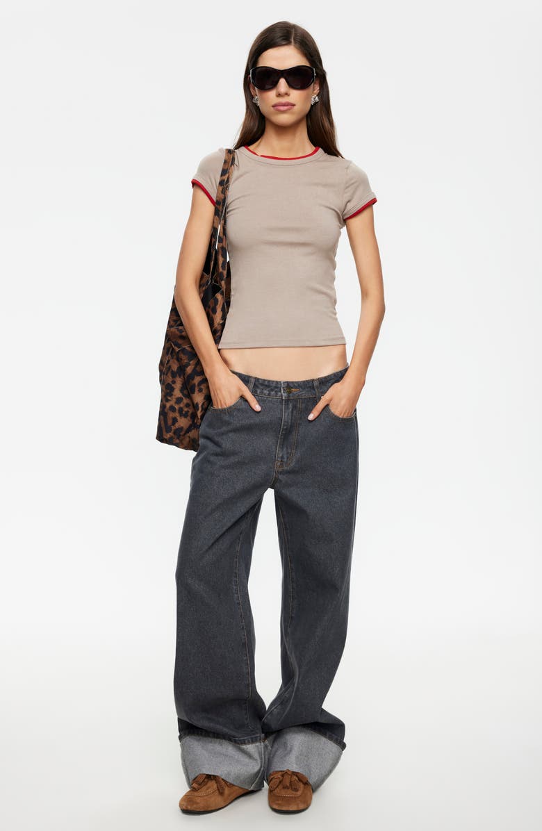 LIONESS Capo Crop Top, Alternate, color, Sand