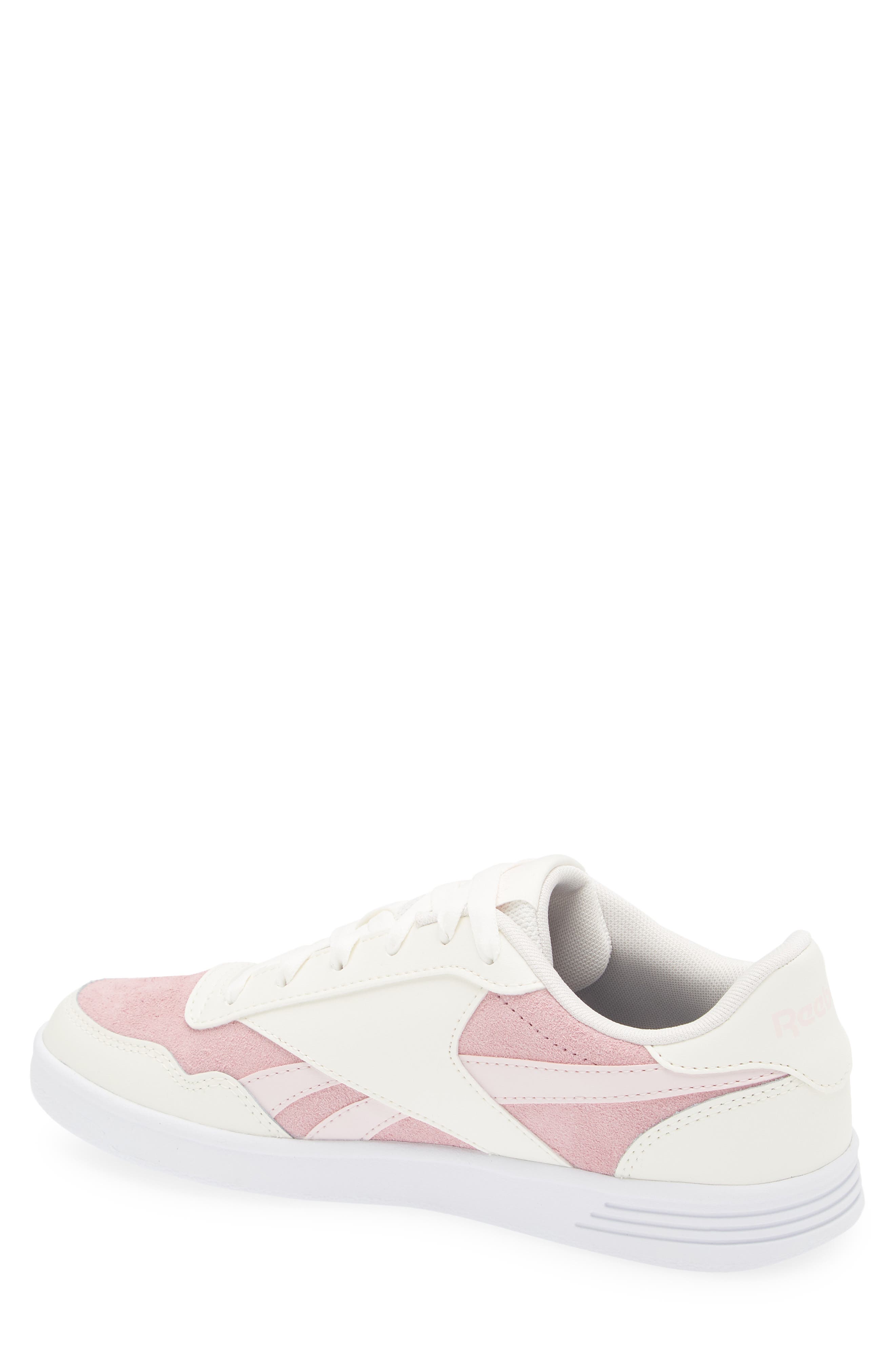 Reebok Court Advance Sneaker, Alternate, color, White Chalk Pink