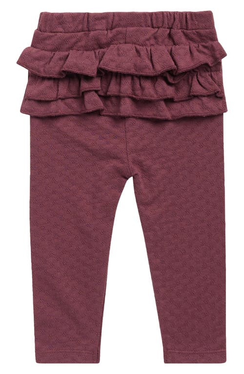 Nicole Miller Long Sleeve Bodysuit, Leggings & Headband Set In Purple