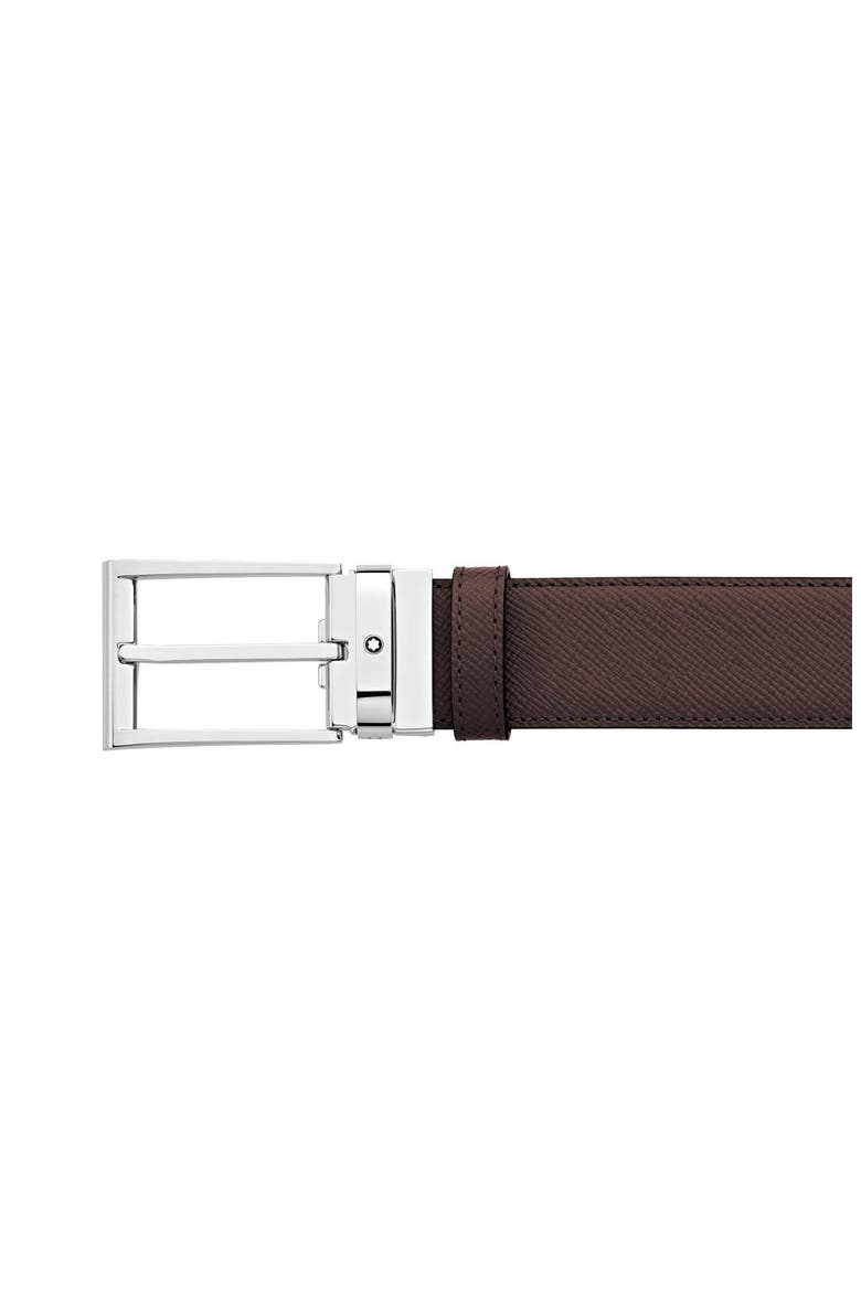 Trapeze Reversible Leather Belt, Alternate, color, BLACK/ BROWN