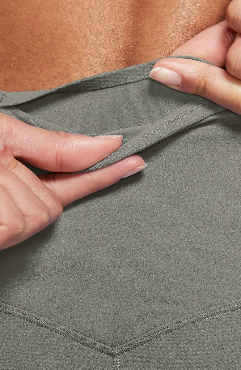 Nike Zenvy Gentle-Support High-Waisted 7/8 Leggings, Alternate, color, Light Army/ Black