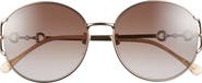 Gucci 58mm Oval Sunglasses