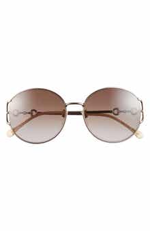 Gucci 58mm Oval Sunglasses