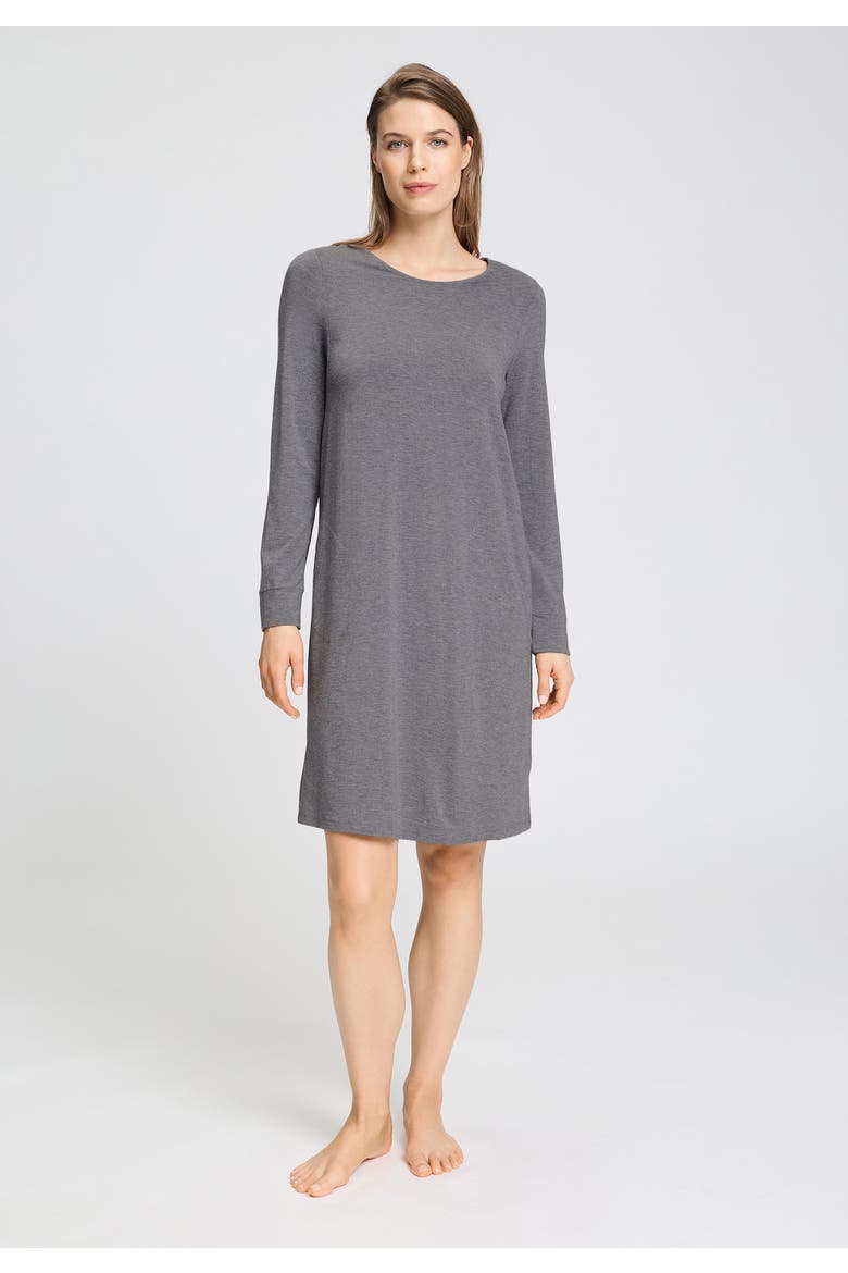 Natural Elegance Soft Jersey Nightgown, Alternate, color, Stone Melange