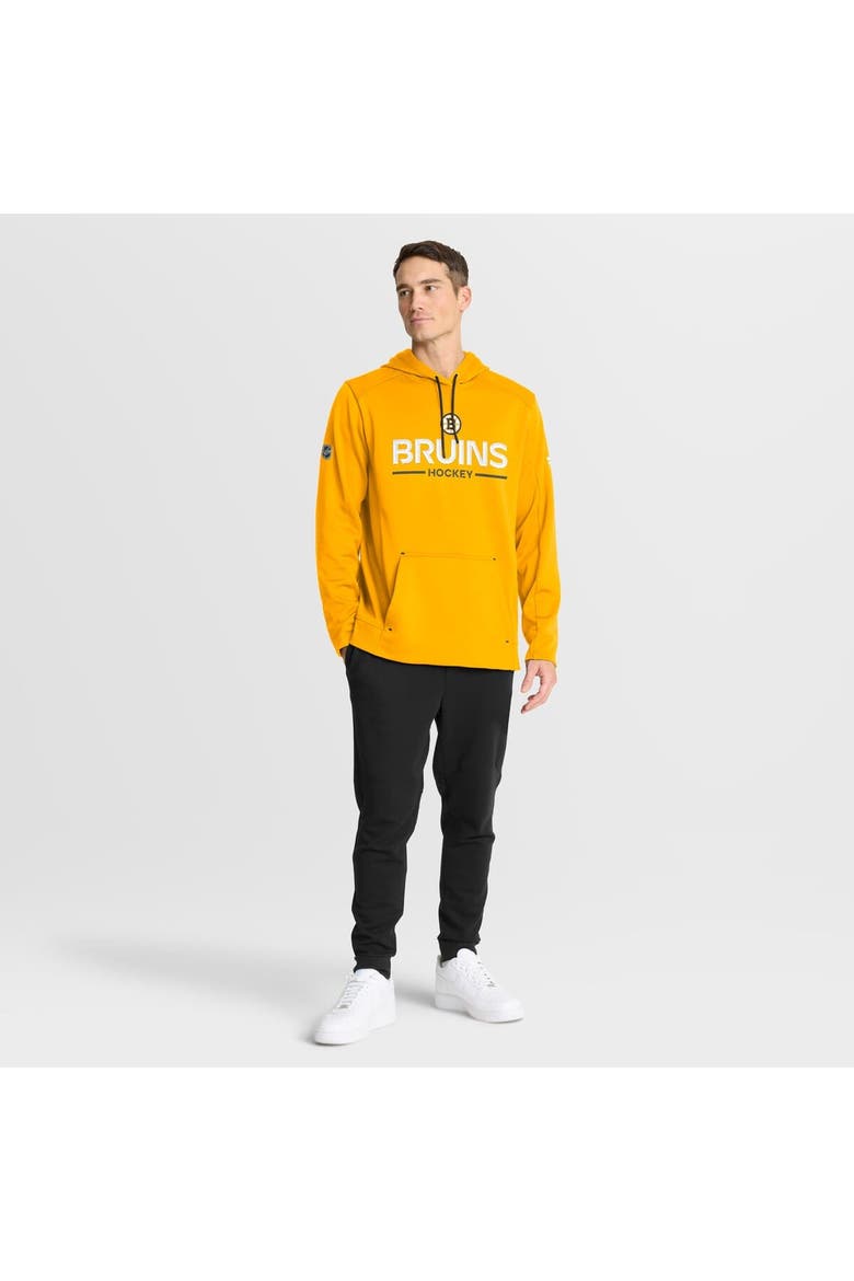 Men's Fanatics Gold Boston Bruins Authentic Pro Rink Hoodie, Alternate, color, Gold