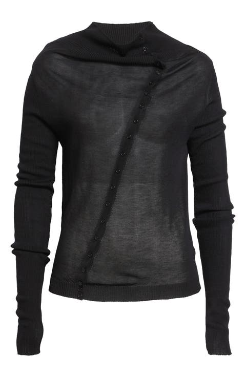 Igna Diagonal Button Sweater