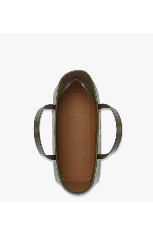 Mcm Toni Medium Visetos Shopper Tote Bag In Green