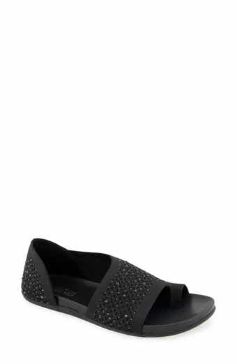 Sential Rhinestone Knit Sandal