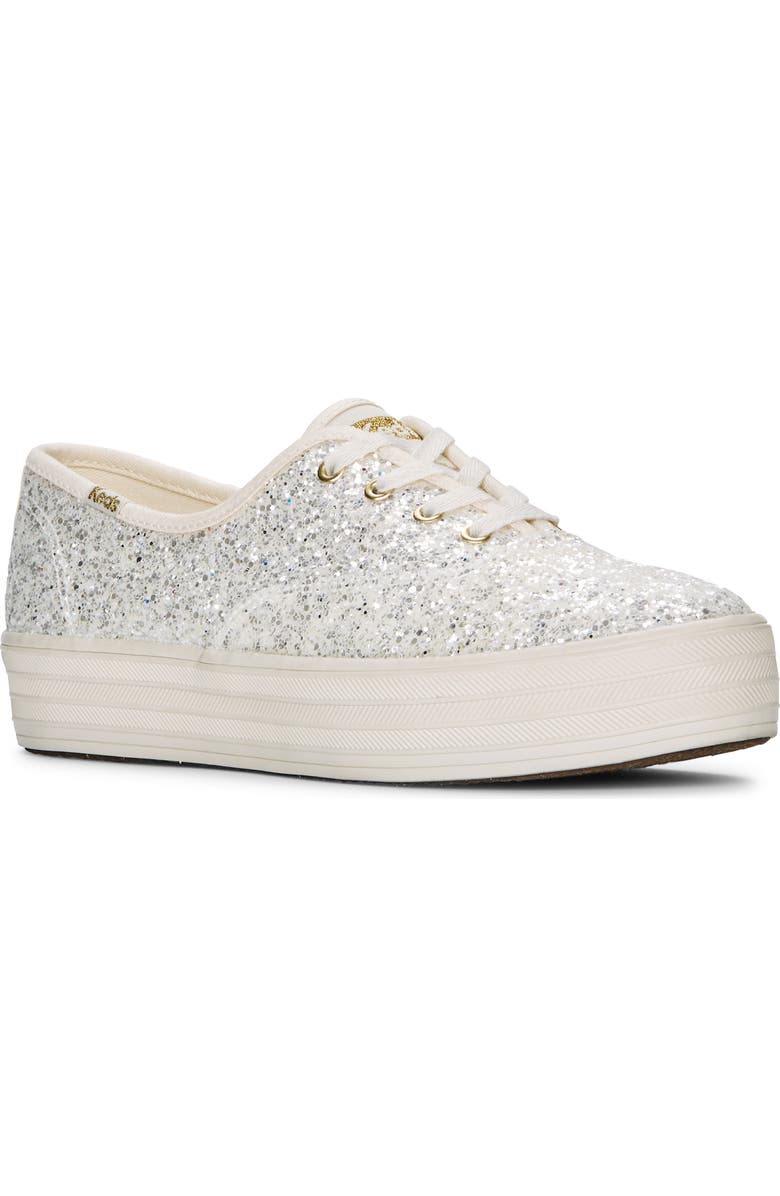 Keds<sup>®</sup> The Platform Glitter Sneaker, Main, color,