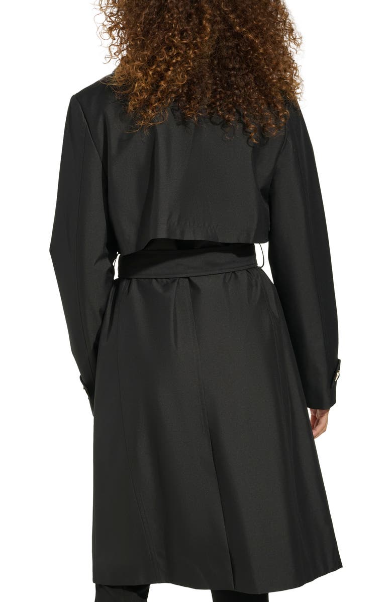 KARL LAGERFELD PARIS Double Breasted Water Repellent Trench Coat, Alternate, color, 