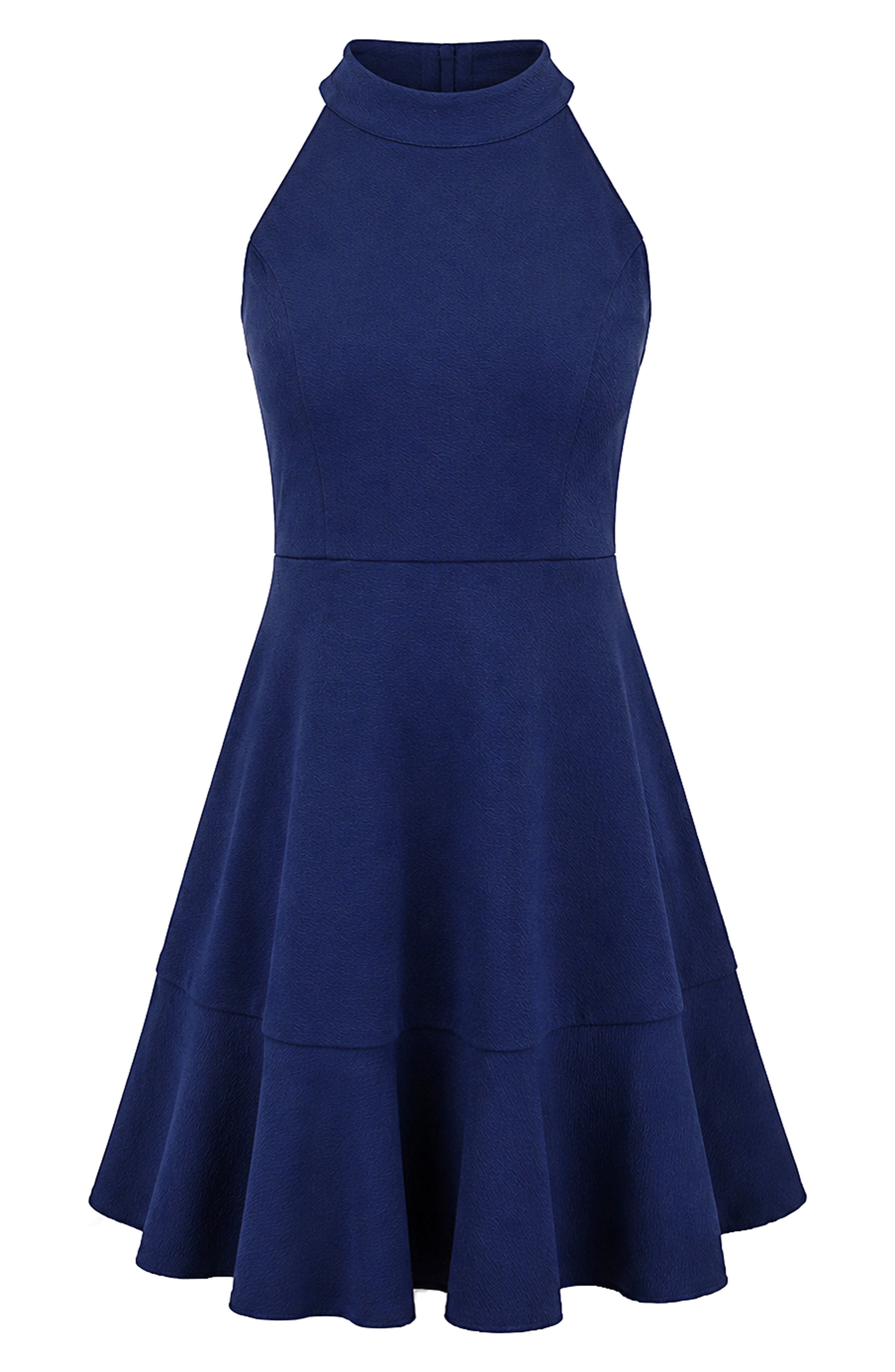 Kids' Textured Knit Skater Dress