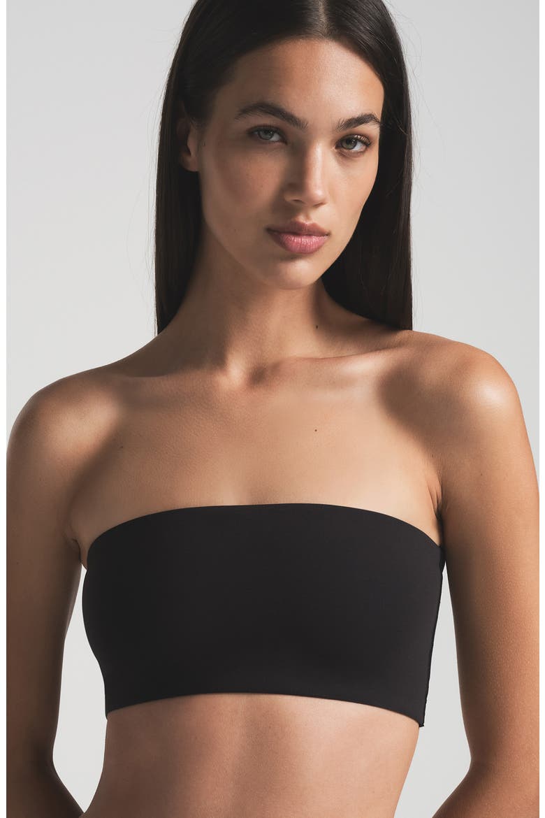 Fits Everybody Bandeau Bra, Alternate, color, ONYX