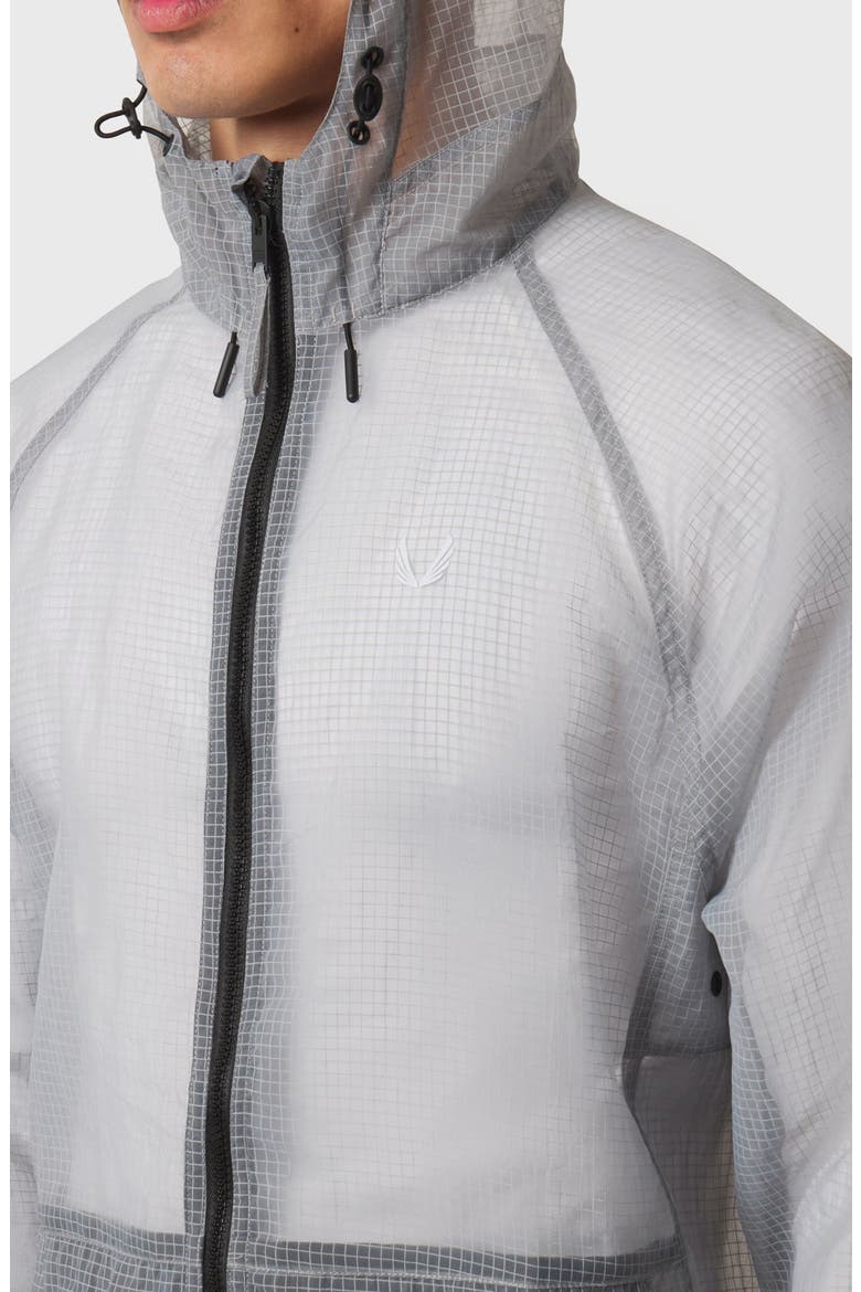 Weather-Ready Transparent Ripstop Shell Jacket, Alternate, color, Slate Grey