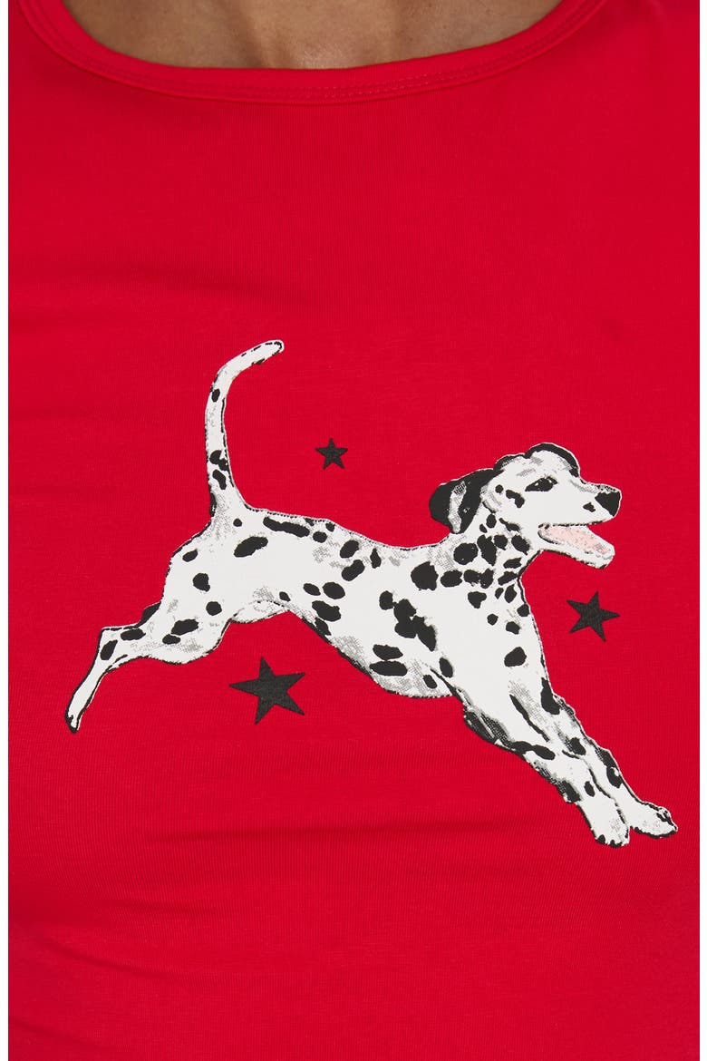 Dalmation Love Graphic Baby Tee, Alternate, color, RED