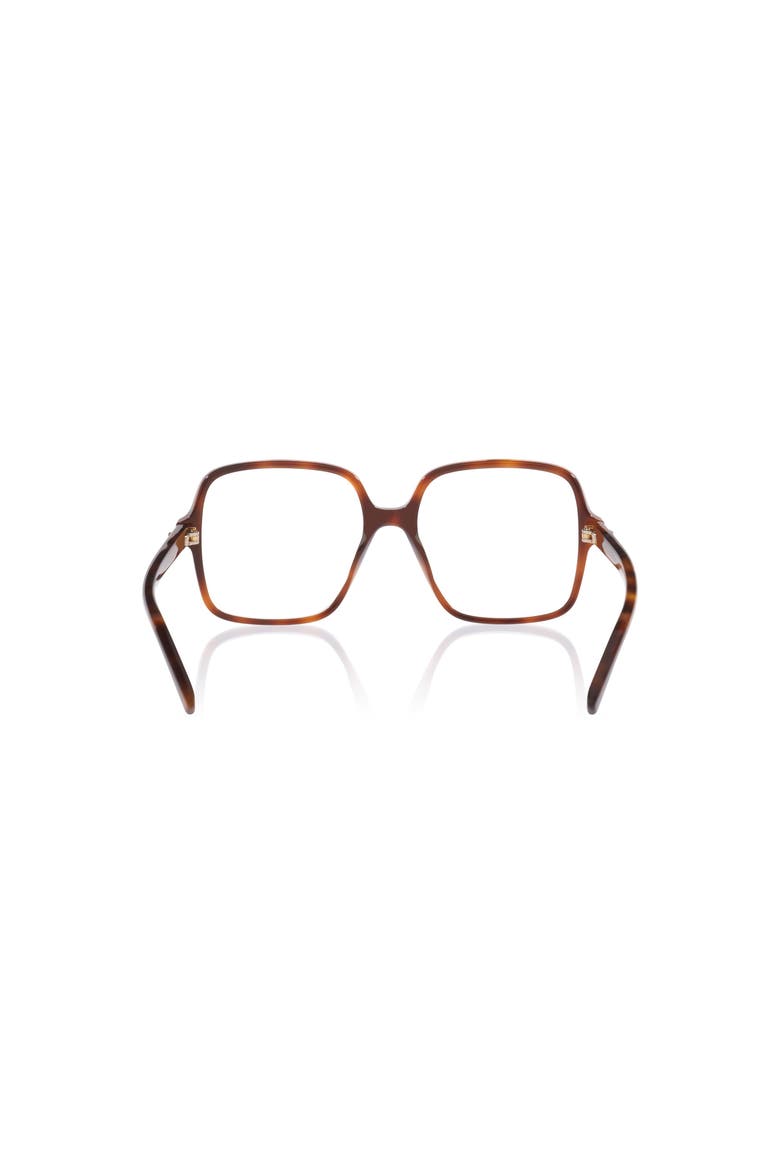 53mm Rectangle optical glasses, Alternate, color, Tortoise