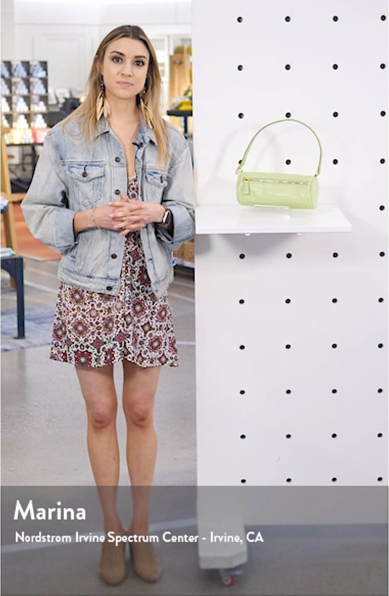 Suzy Leather Barrel Baguette Bag, sales video thumbnail