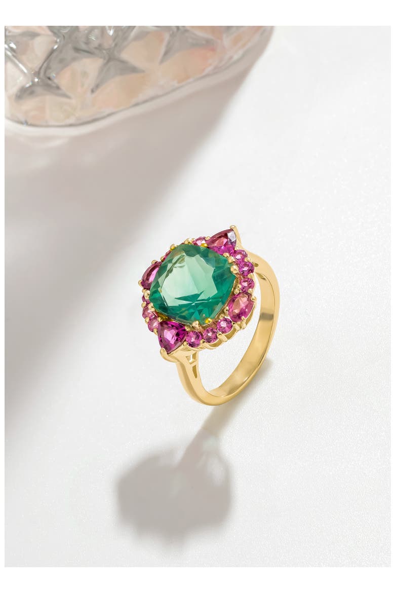 Teal Reverie Ring, Alternate, color, GREEN