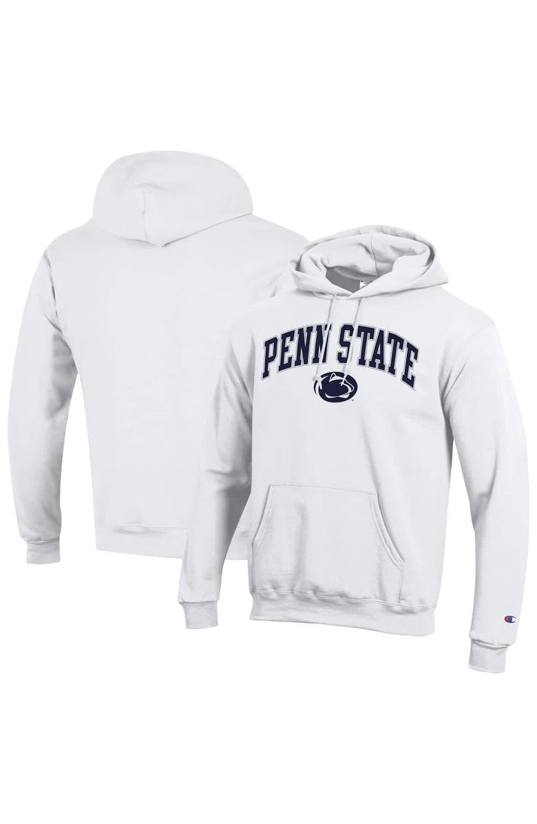 Champion Men's Champion White Penn State Nittany Lions Arched Logo Fleece Pullover Hoodie, Main, color, White
