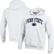 Champion Men's Champion  White Penn State Nittany Lions Arched Logo Fleece Pullover Hoodie