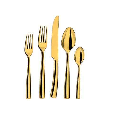 Silhouette PVD Gold 5 Piece Place Setting