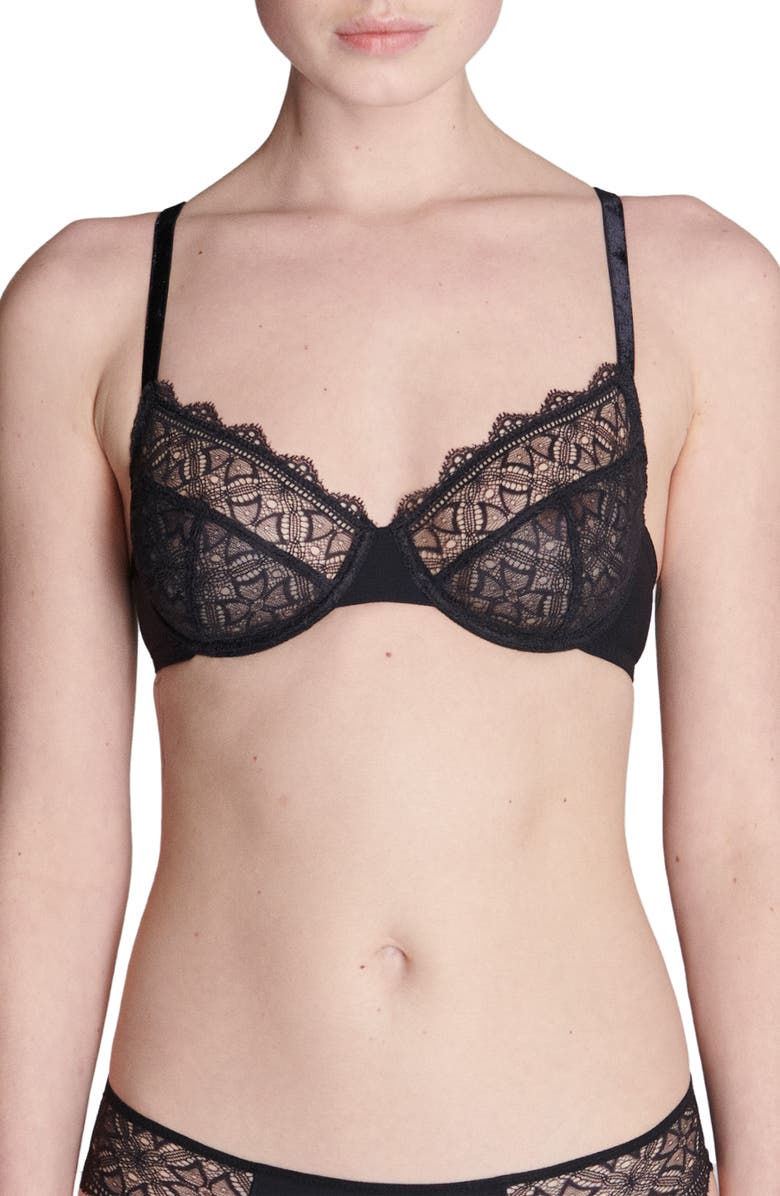 Simone Perele Escale Full Cup Underwire Bra, Main, color, Black