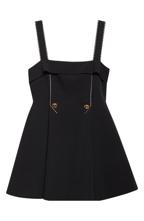 Stine Goya Mini Dress With Adjustable Straps In Black