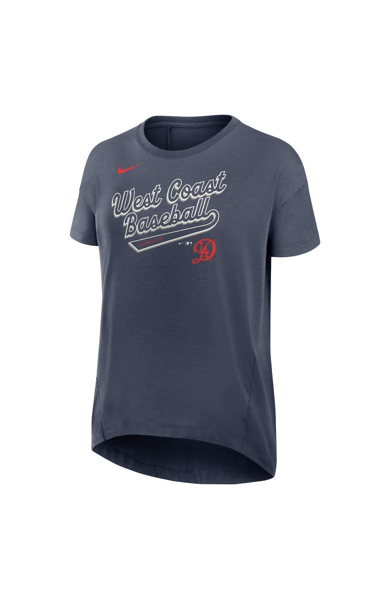 Nike Women's Nike Charcoal Los Angeles Dodgers 2025 City Connect Flowy Fashion Tri-Blend Performance T-Shirt, Alternate, color, Charcoal