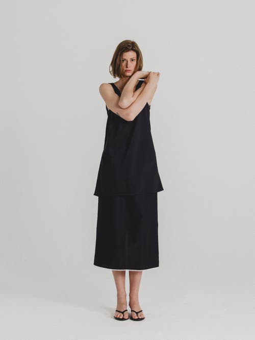 Alas Silk Cotton Tanktop In Black