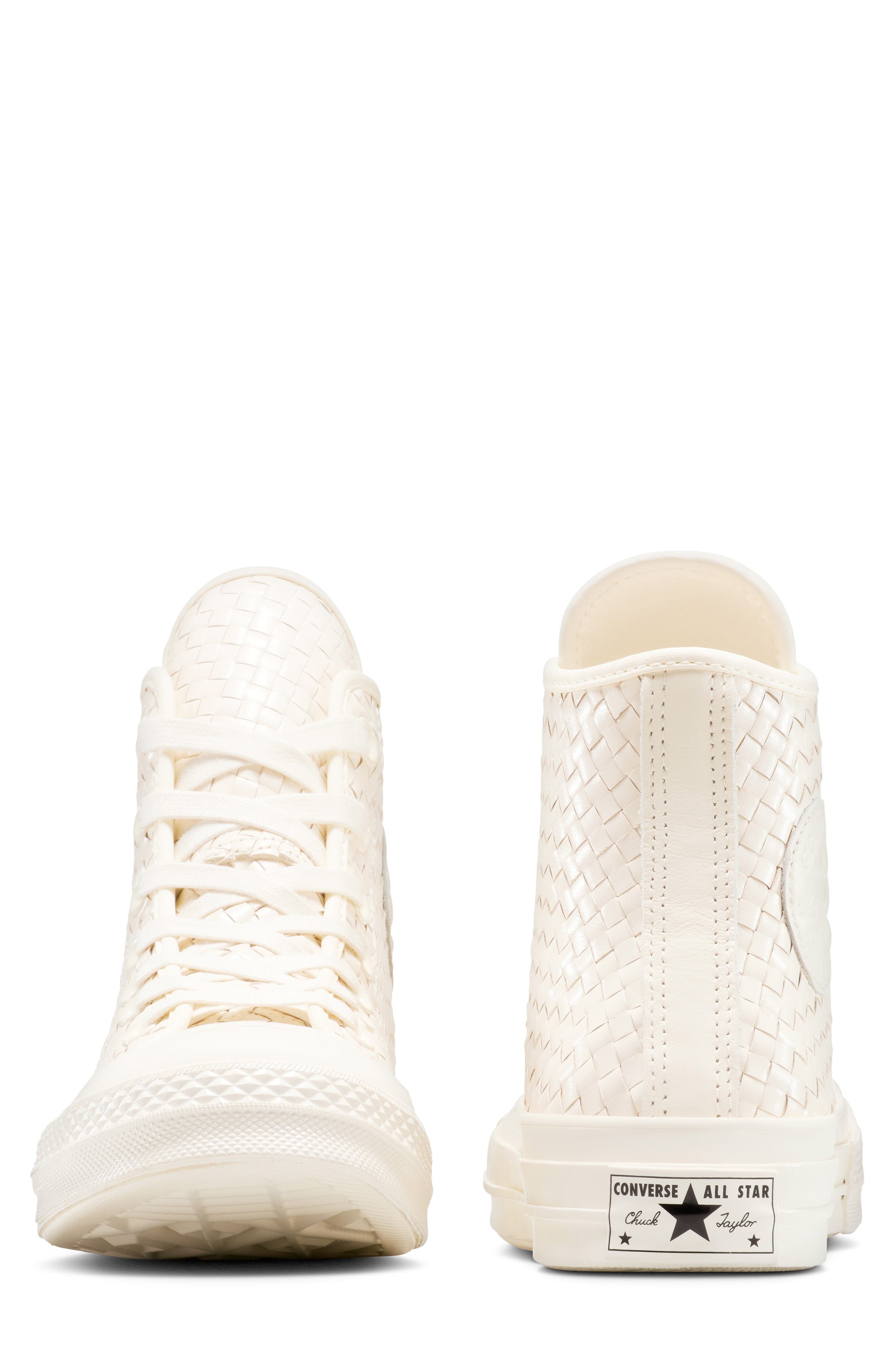 Converse Chuck 70 Woven High Top Sneaker, Alternate, color, Egret/ Egret/ Egret