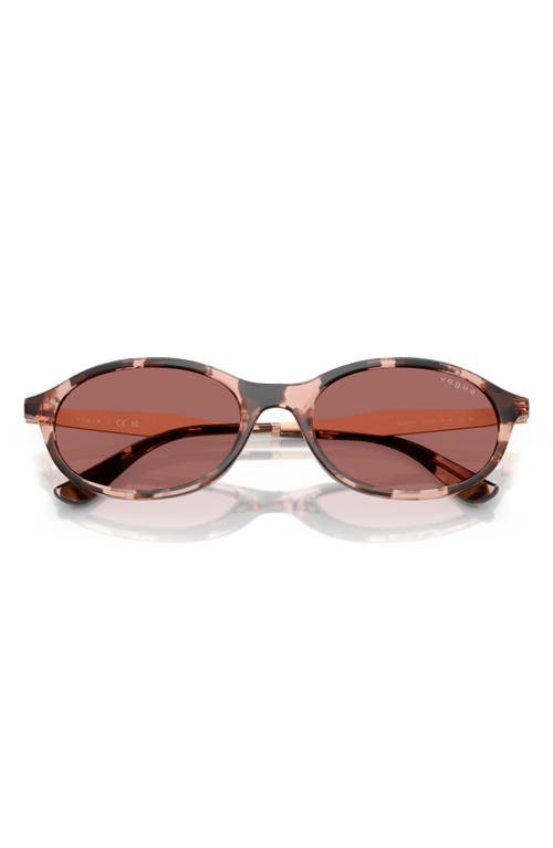 Vogue 52mm Oval Sunglasses In Dark Violet