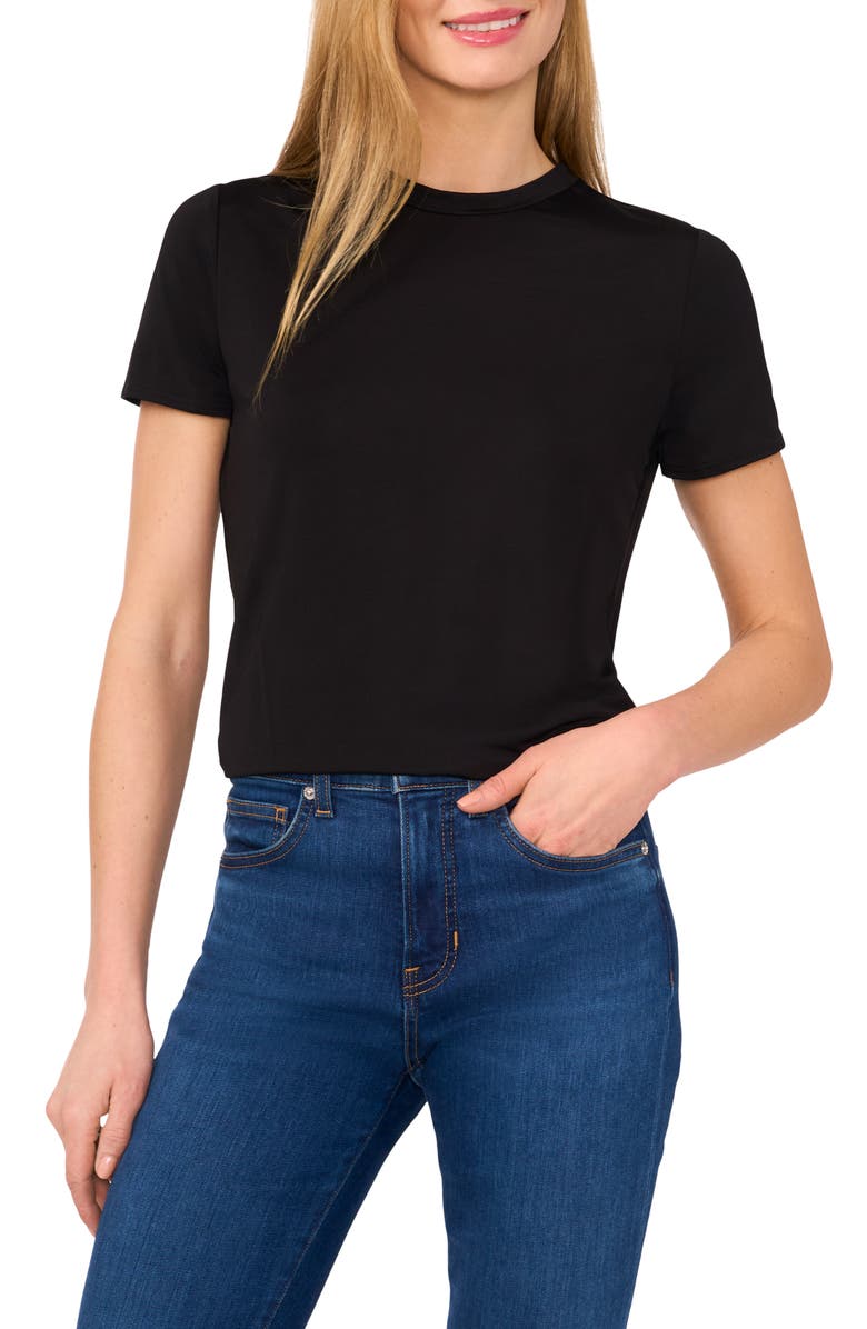 Ted Baker Crewneck T-Shirt, Main, color, Rich Black