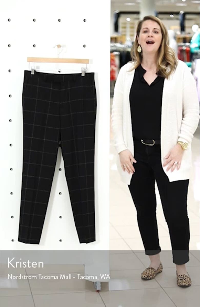 Slim Fit Topstitched Suit Trousers, sales video thumbnail