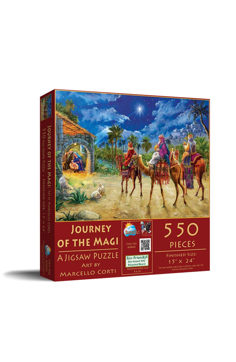 Sunsout Journey of the Magi 550 piece Jigsaw Puzzle for Adults, Main, color, Multicolor