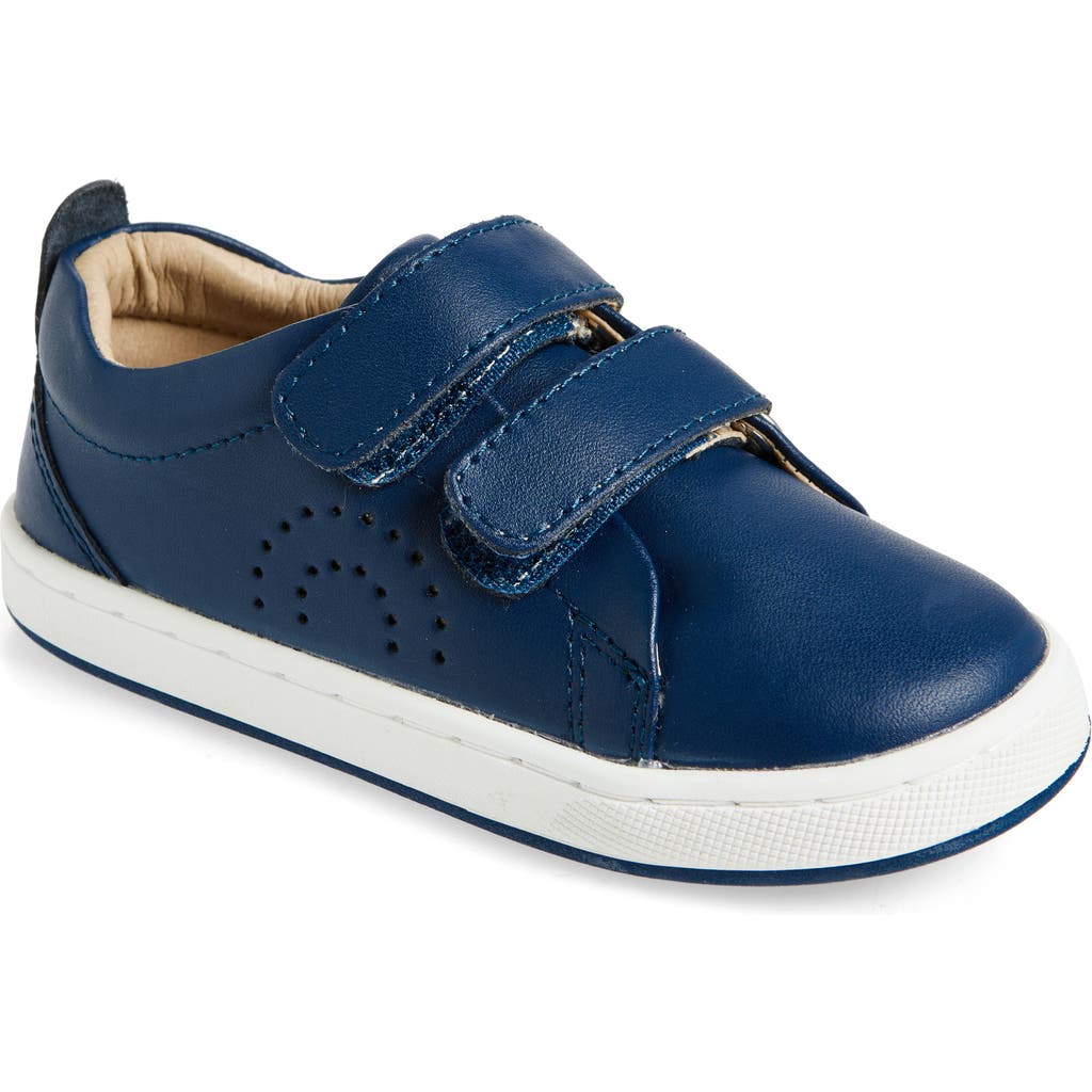 Shop Old Soles Kids' Leather Sneaker In Denim